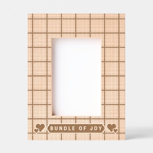 "Bundle of Joy" Custom New Baby Etched Frames (Front)