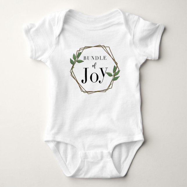 Bundle Of Joy Geometric Baby Bodysuit (Front)