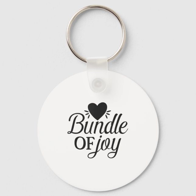 Bundle Of Joy Love Quote Cute Motivation  Key Ring (Front)