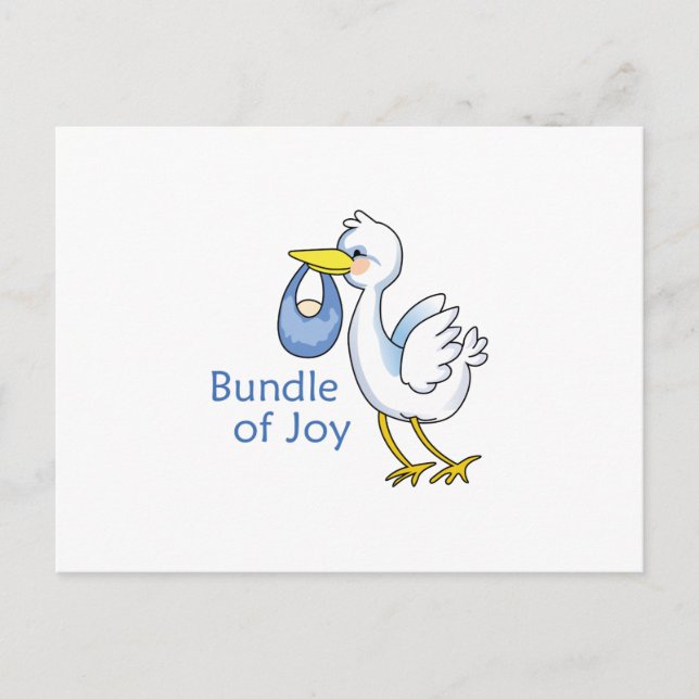 Bundle Of Joy Postcard (Front)