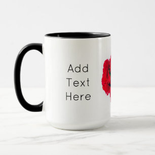 Bundle of Red Carnation Flowers Mug