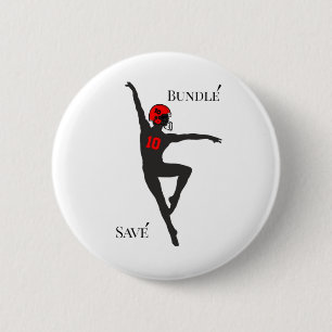 Bundle’ Save’ Footll Humour 6 Cm Round Badge