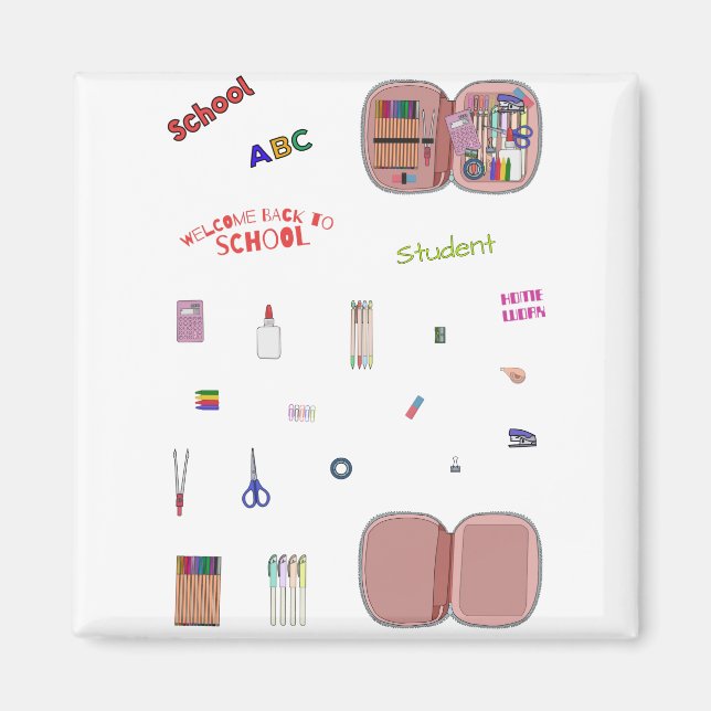 Bundle Set Pack Back to School Magnet (Front)