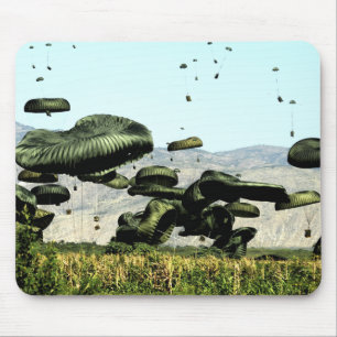 Bundles of food and water are air delivered mouse pad