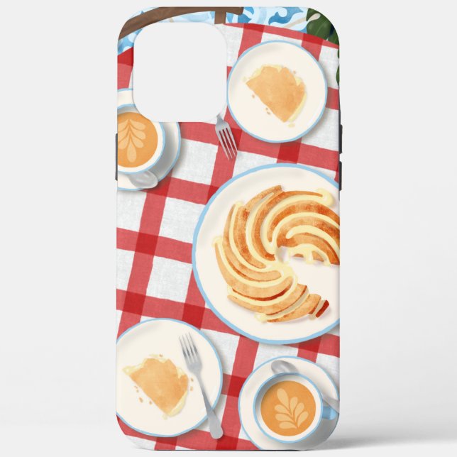 Bundt Cake and Coffee for Two Case-Mate iPhone Case (Back)