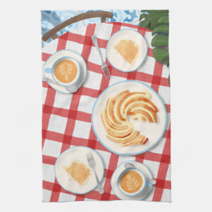 Bundt Cake and Coffee for Two Tea Towel