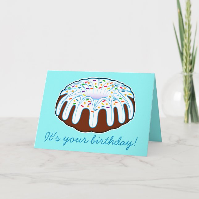 Bundt Cake Birthday! Card (Front)