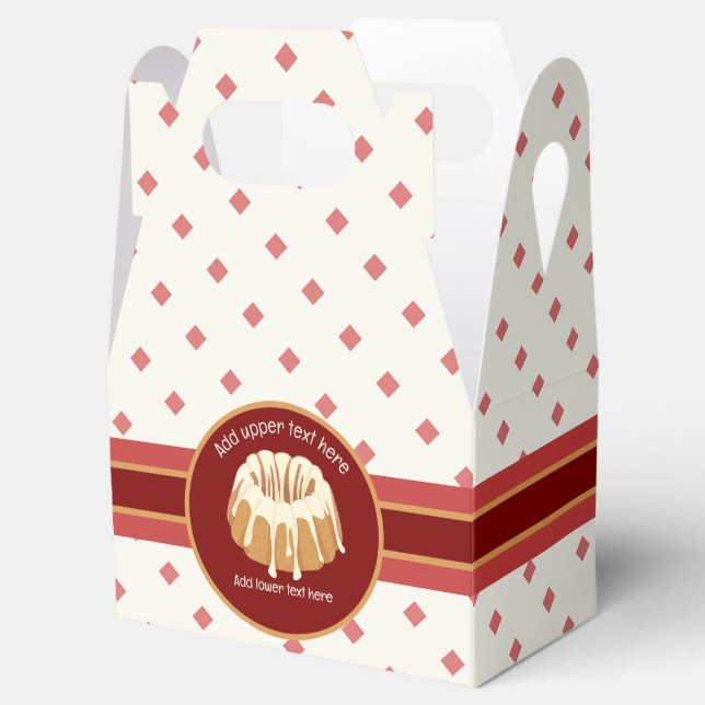 Bundt Mould Baked Sponge - Glazed Ring - your even Favour Box (Opened)