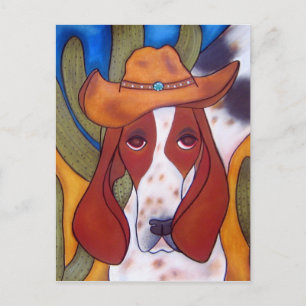 Bungalowart.com Desert Hound Postcard
