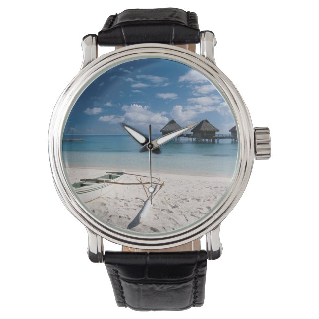 Bungalows from beach Motu Toopua Watch (Front)