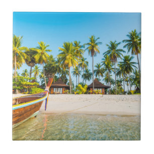 Bungalows on the Beach Ko Mook, Thailand Ceramic Tile