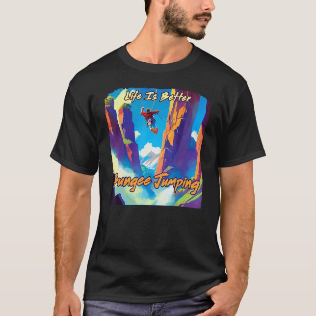 Bungee Jumping Extreme Adventure T-Shirt (Front)