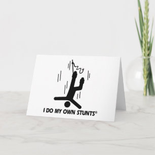 Bungee Jumping My Own Stunts Holiday Card