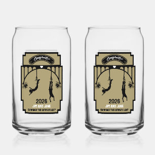 Bungee Jumping Wedding Gift Can Glass