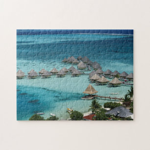 Bunglows of Beachcomber Hotel Jigsaw Puzzle