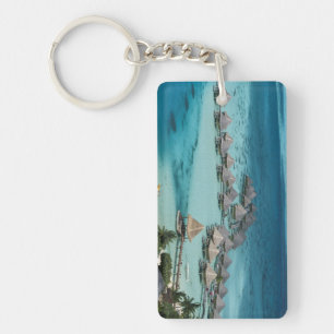 Bunglows of Beachcomber Hotel Key Ring