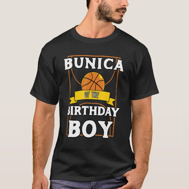 Bunica Of The Birthday Baller Basketball Bday Part T-Shirt (Front)