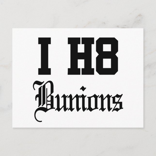 bunions postcard (Front)