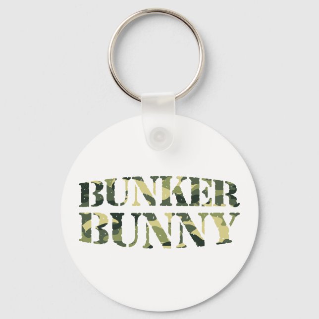BUNKER BUNNY CAMO / CAMOUFLAGE KEY RING (Front)