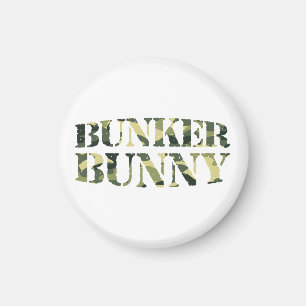 BUNKER BUNNY CAMO / CAMOUFLAGE MAGNET