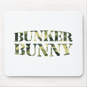BUNKER BUNNY CAMO / CAMOUFLAGE MOUSE PAD