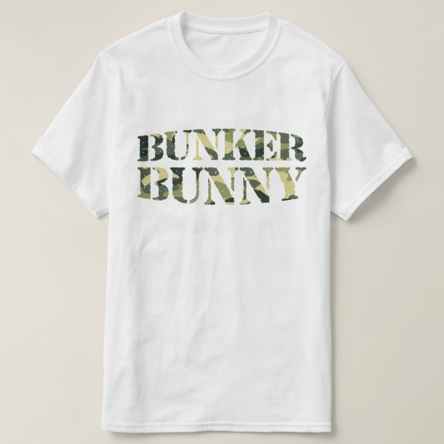 BUNKER BUNNY CAMO / CAMOUFLAGE T-Shirt (Design Front)