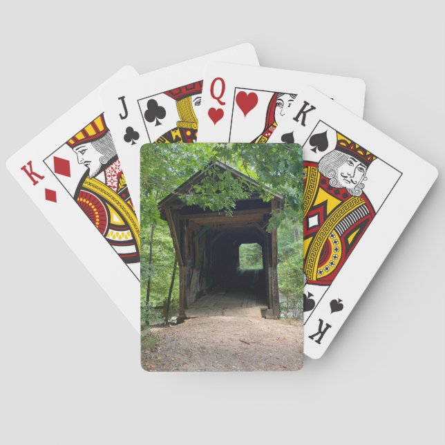 Bunker Hill Covered Bridge Playing Cards (Back)