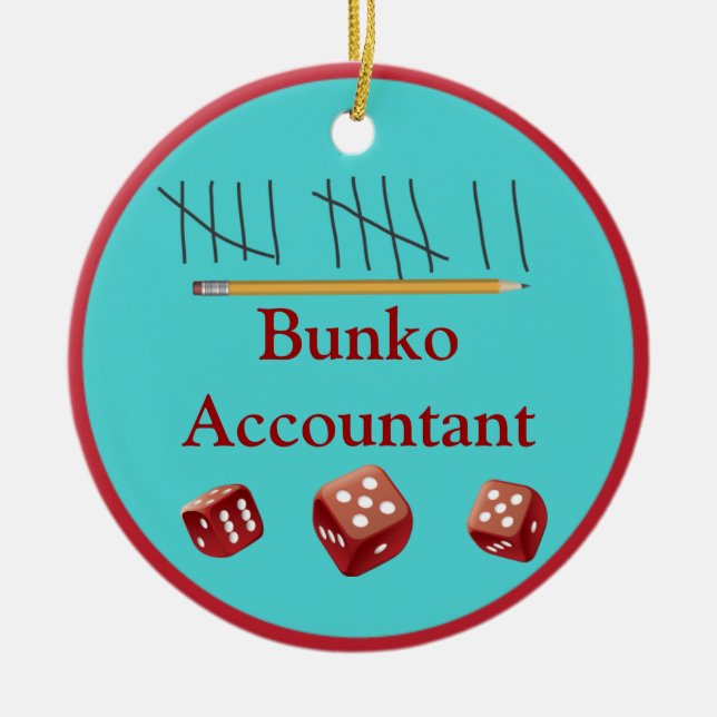 Bunko Accountant Ornament (Front)