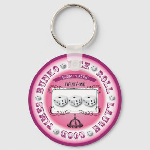 Bunko Vintage Round Design Key Ring