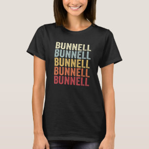 Bunnell Florida Bunnell FL Retro Vintage Text T-Shirt