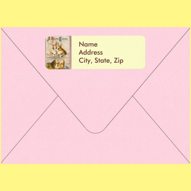 Bunnies and Chicks Return Address Label (Creator Uploaded)