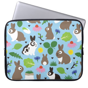 Bunnies And Their Treats Laptop Sleeve