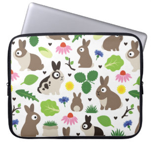 Bunnies And Their Treats Laptop Sleeve