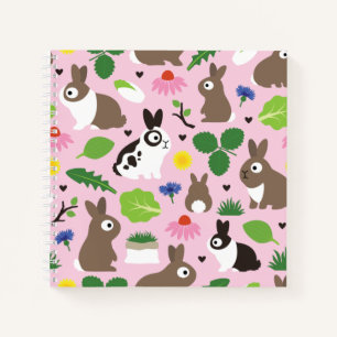 Bunnies And Their Treats Notebook