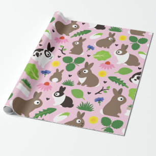 Bunnies And Their Treats Wrapping Paper