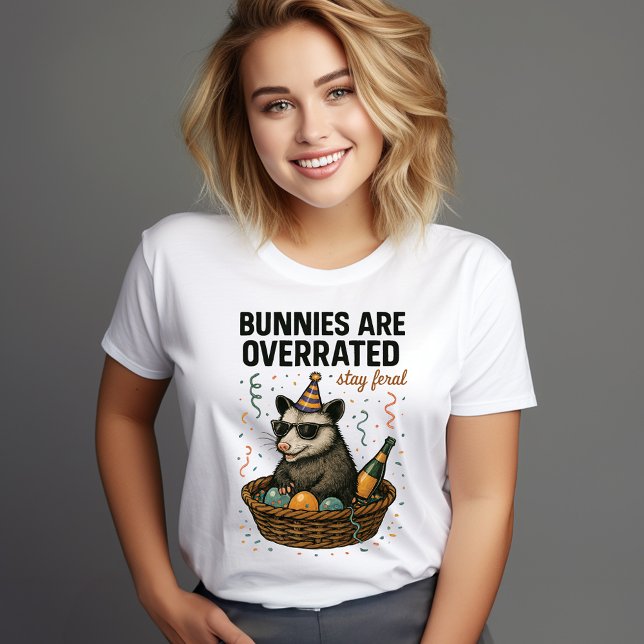 Bunnies Are Overrated Stay Feral T-Shirt (Creator Uploaded)