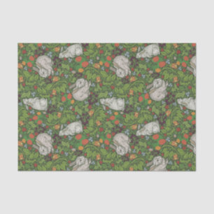 Bunnies, Berries, and Bluebells Print Tissue Paper