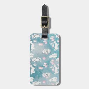 Bunnies Bunny in heaven-Cute Animal illustration Luggage Tag