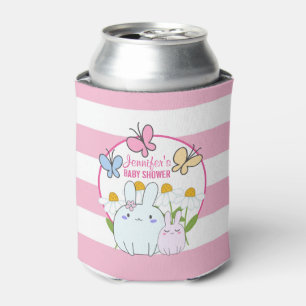 Bunnies, Butterflies & Daisies Baby Shower Can Cooler