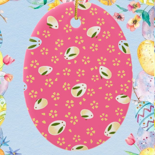 Bunnies Ceramic Ornament (Creator Uploaded)