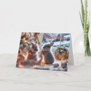 Bunnies' Christmas Card
