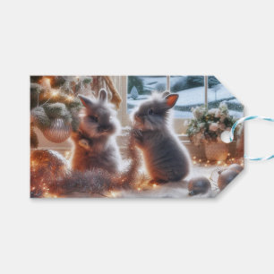 Bunnies' Christmas Gift Tags