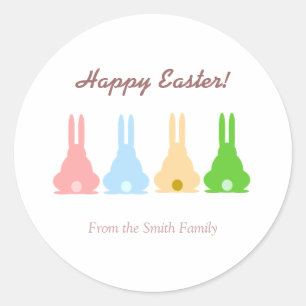 Bunnies Classic Round Sticker