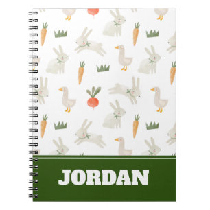 Bunnies & Ducks on the Farm Pattern Notebook