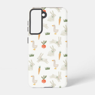 Bunnies & Ducks on the Farm Pattern Samsung Galaxy Case