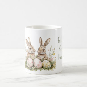 Bunnies Easter Eggs Coffee Mug