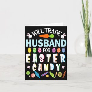 Bunnies Face Will Trade Husband Design Card