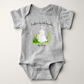 Bunnies Hugging Baby Bodysuit