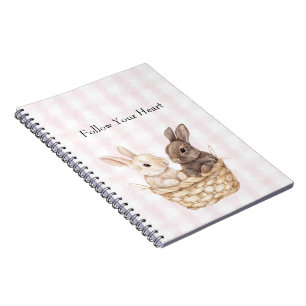 Bunnies in a basket notebook