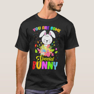 Bunnies Make Me Happy Toddler Girl Kid Mum Cute Ea T-Shirt